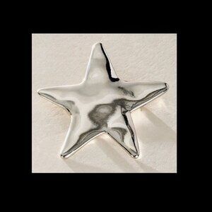 Keeping On Brooch from Free People, Silver Tone Star